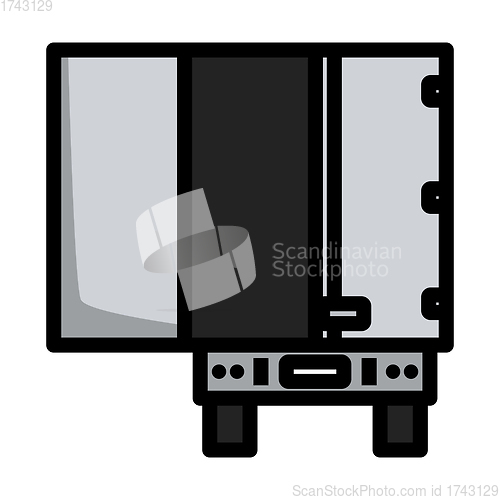 Image of Truck Trailer Rear View Icon