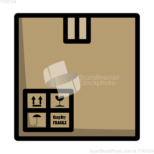 Image of Cardboard Package Box Icon