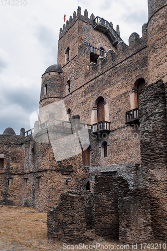 Image of Fasil Ghebbi, royal castle in Gondar, Ethiopia