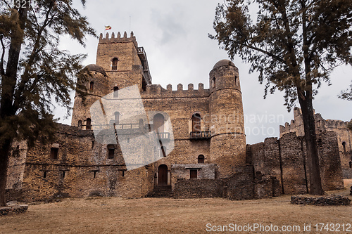 Image of Fasil Ghebbi, royal castle in Gondar, Ethiopia