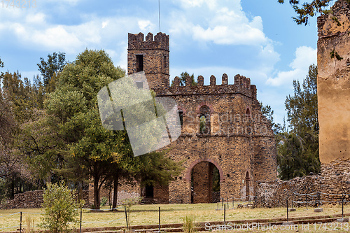 Image of Fasil Ghebbi, royal castle in Gondar, Ethiopia