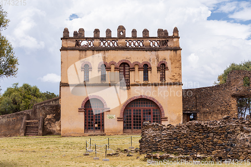 Image of Fasil Ghebbi, royal castle in Gondar, Ethiopia