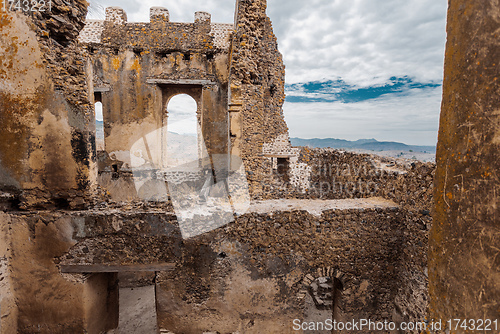 Image of ruins of Guzara royal palace, Ethiopia Africa