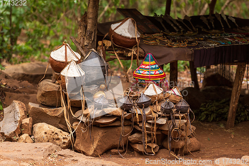 Image of Souvenir shop next Monastery Ura Kidane Mehret, Ethiopia