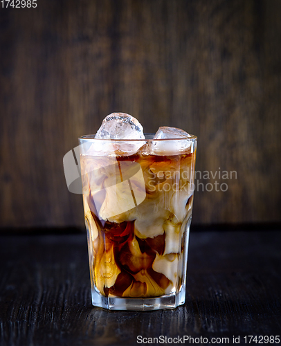 Image of iced coffee with milk