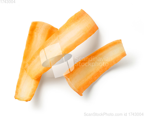 Image of fresh raw carrot slices