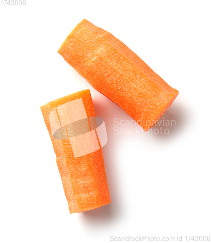 Image of fresh raw carrot pieces