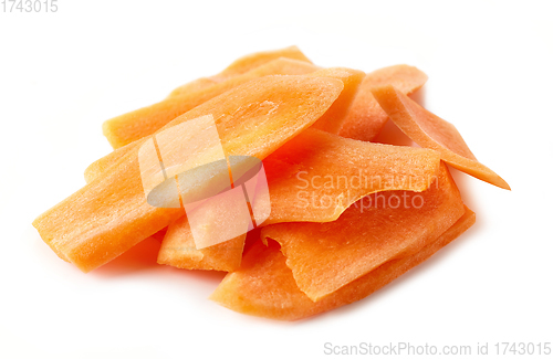 Image of fresh raw carrot slices