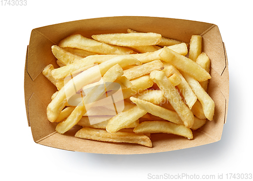 Image of french fries in cardboard box