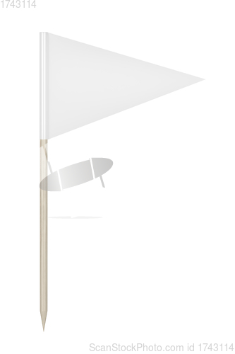 Image of Blank triangle toothpick flag