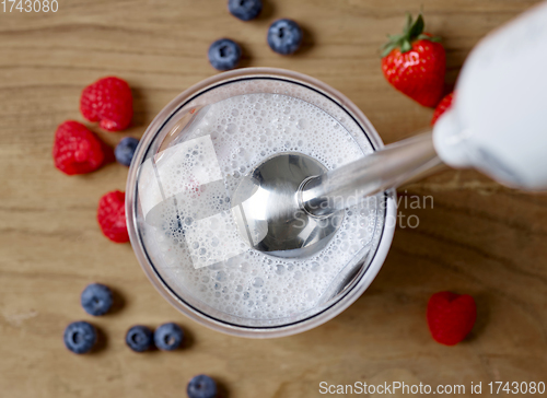 Image of fresh breakfast milkshake