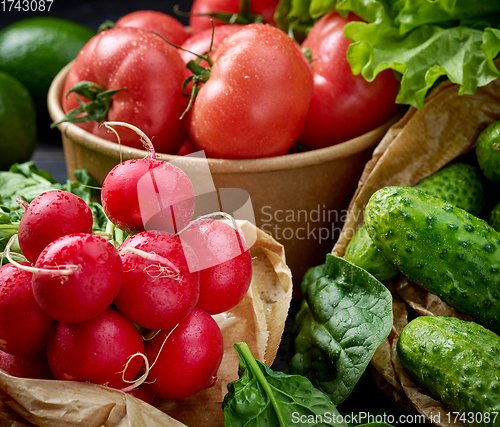 Image of various fresh vegetables