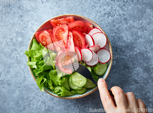 Image of fresh healthy vegetable salad