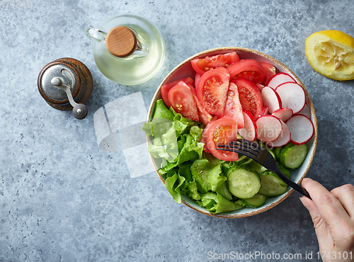 Image of fresh healthy vegetable salad