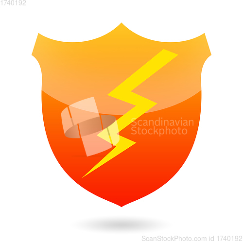 Image of Shield with thunderbolt