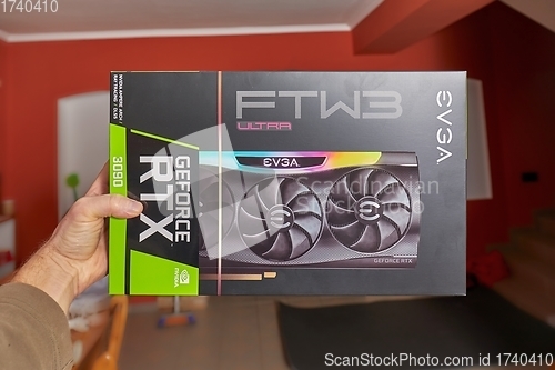 Image of EVGA Geforce RTX 3090 Nvidia GPU box