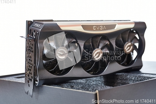 Image of EVGA Geforce RTX 3090 Nvidia GPU display