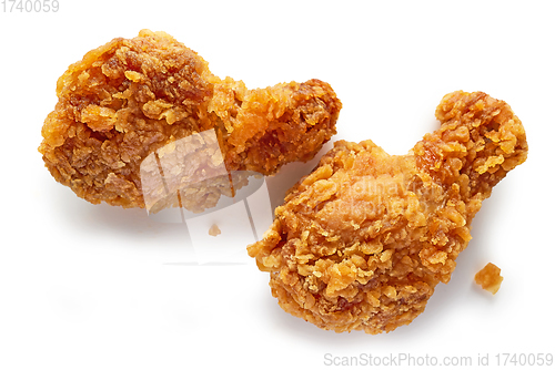 Image of fried breaded chicken wings