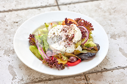 Image of portion of greek salad