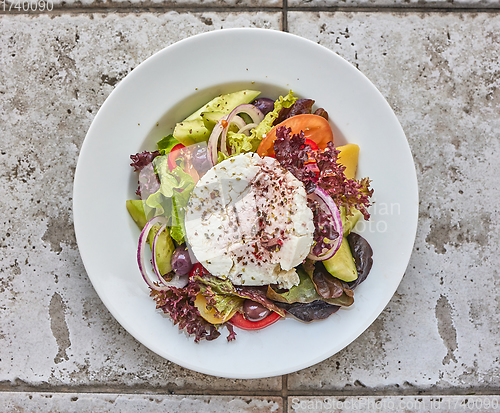 Image of portion of greek salad