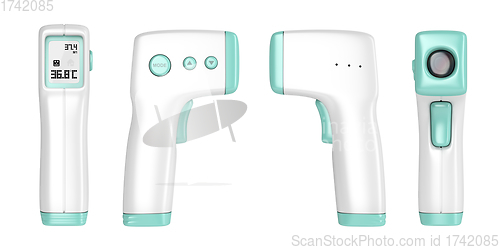 Image of Gun shaped infrared thermometer