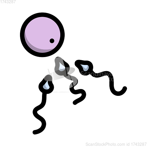 Image of Sperm And Egg Cell Icon