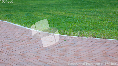 Image of Pavement and Grass