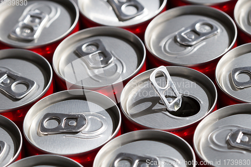 Image of Soda cans background