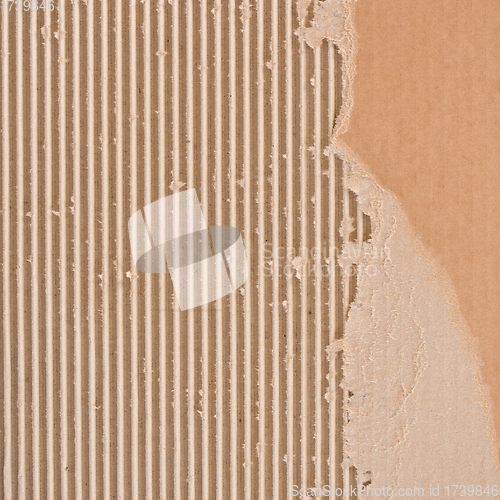 Image of Torn corrugated cardboard.