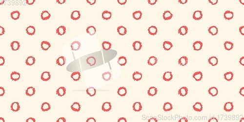 Image of Polka dot seamless pattern with hand painted circles