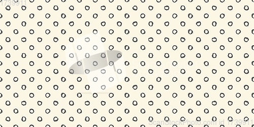 Image of Polka dot seamless pattern with hand painted circles