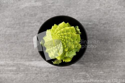 Image of close up of romanesco broccoli in bowl