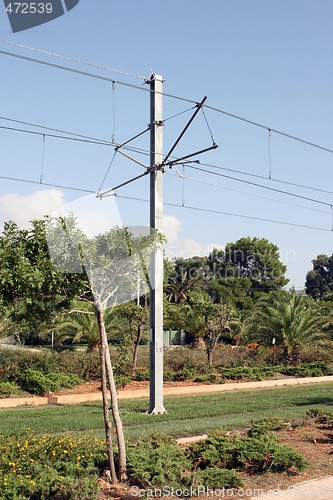 Image of train pillar