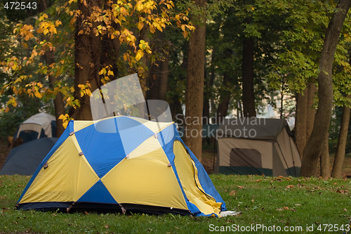 Image of Camping in the fall