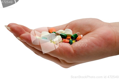 Image of Handful of medicine