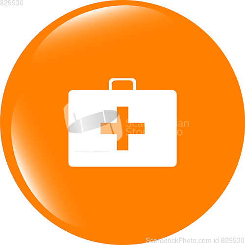 Image of Doctor Bag Health Medical Icon Isolated on white