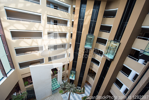 Image of interior of a modern hotel resort