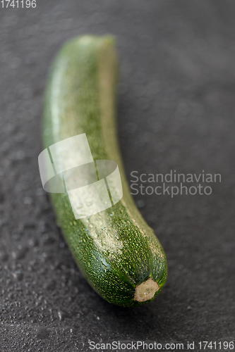 Image of zucchini on slate stone background