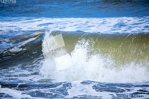 Image of stormy ocean scenery background