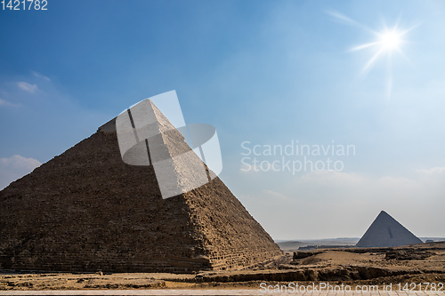 Image of Pyramids at Giza Cairo Egypt