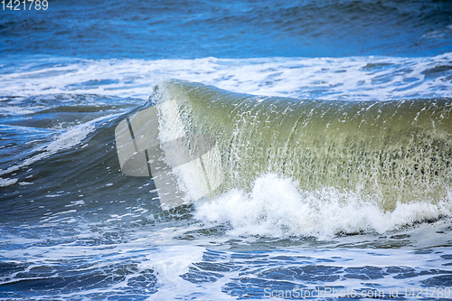 Image of stormy ocean scenery background