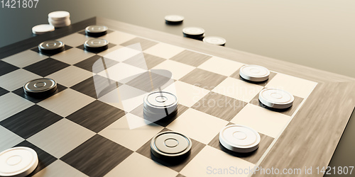 Image of draughts game board