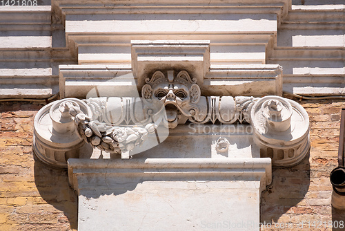 Image of detail at the Basilica della Santa Casa in Italy Marche