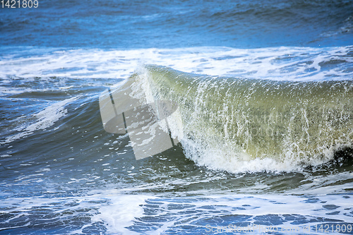 Image of stormy ocean scenery background