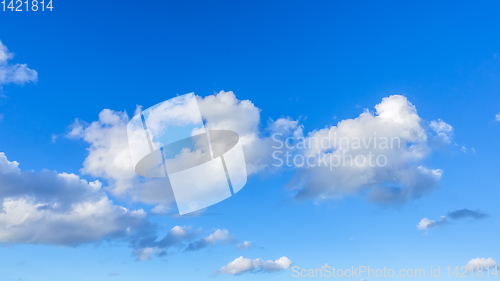 Image of blue sky with clouds