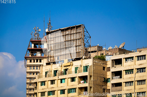 Image of old hotel building in Cairo Egypt