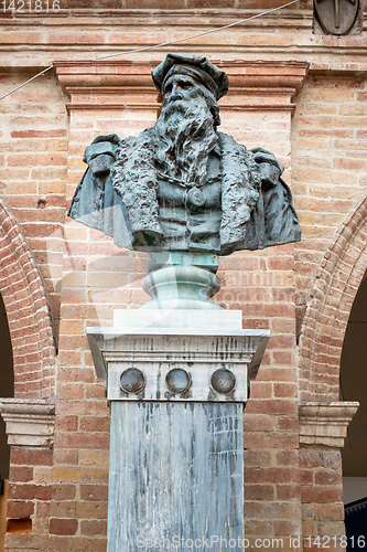 Image of statue at San Severino Marche Italy