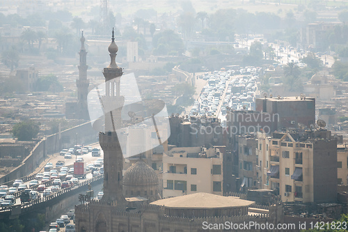 Image of traffic scenery at Cairo Egypt