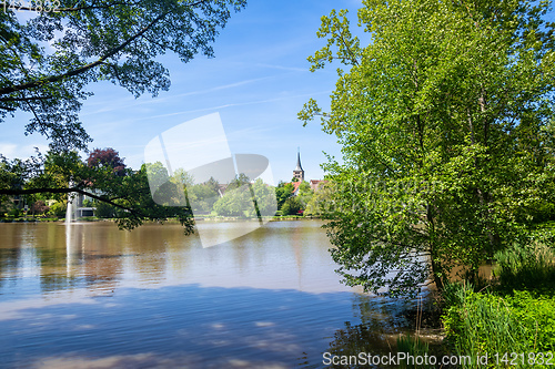 Image of cloister lake in Sindelfingen Germany