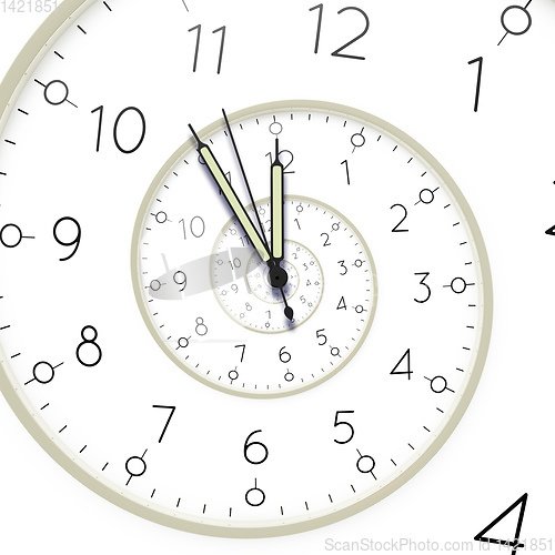 Image of clock deadline spiral